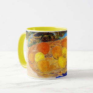 Caneca Laranjas e limões com luvas azuis, Van Gogh