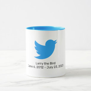 Caneca Larry, a aposentação do Twitter Bird