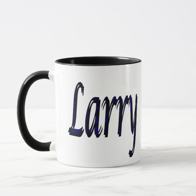 Caneca Larry, Nome, Logotipo, (Esquerda)