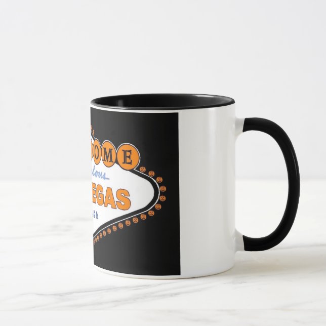 Caneca Las Vegas Halloween Ringer Mug com abóbora (Direita)