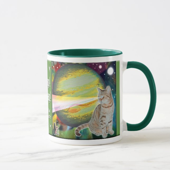 Caneca Laser Cat Mossbody Mug (Direita)
