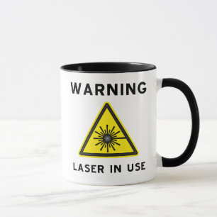 Caneca Laser Warning Mug