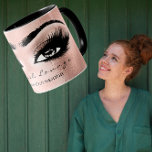 Caneca Lash Extension Eye Makeup Artist Studio Rosa<br><div class="desc">Estilo Sip: A Caneca Rosa Dourada que é o Sonho de Cada Artista Makeup! 🌹 ✨ Apresentando o "Lash Extension Eye Makeup Artist Studio Rosa Mug" de FlorenceK - uma caneca que não é apenas para o seu café matinal; é um artigo para cada artista de maquiagem lá fora. Isto...</div>