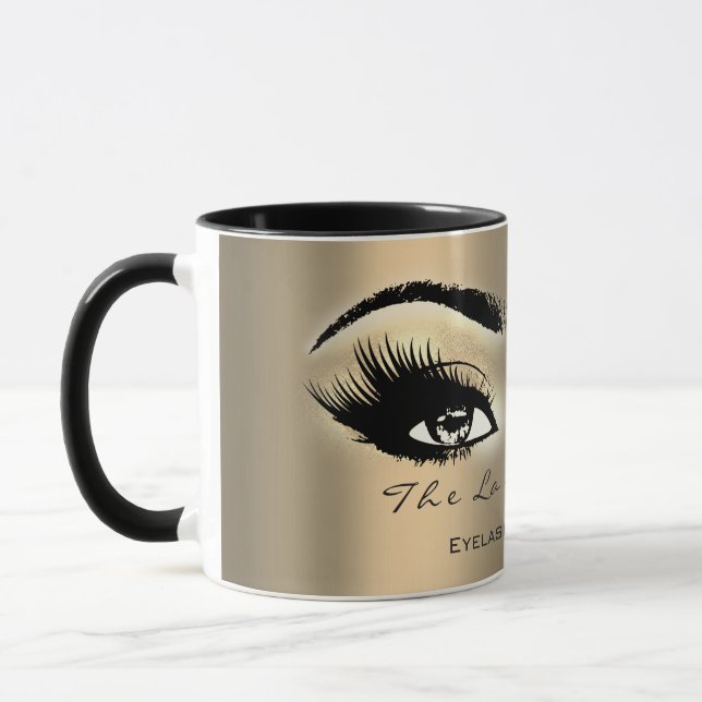 Caneca Lashes Extensão Makeup Studio EyesSepia Dourada (Esquerda)