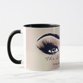 Caneca Lashes Extensão Olho Maquiagem Estúdio Pêssego Ros