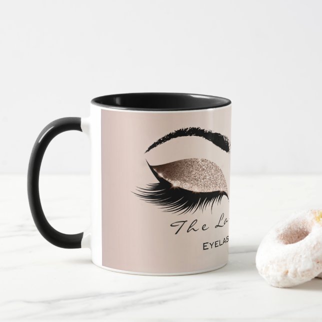 Caneca Lashes Extensão Olhos de Ativação Estúdio Brilho P (Com Donut)