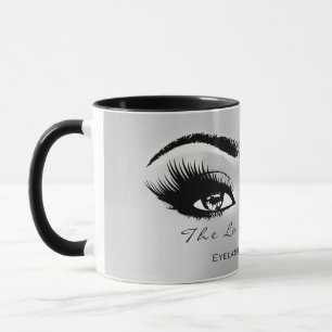 Caneca Lashes Extension Makeup Artist Studio Silver Cinza