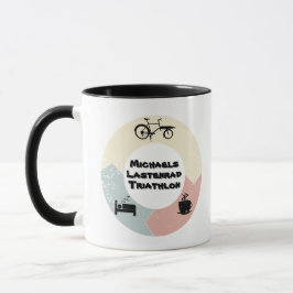 Caneca Lastenrad Triathlon, eat sleep, personalisiebar