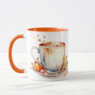 Caneca Latão de picada de abóbora de queda Autumn Cozy
