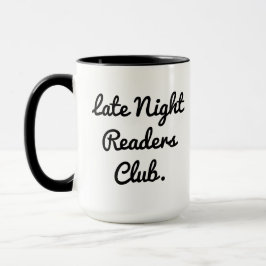 Caneca Late Night Readers Club Coffee Tea Mug