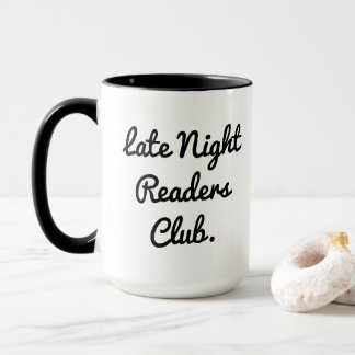Caneca Late Night Readers Club Coffee Tea Mug