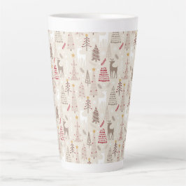 Caneca Latte da Floresta de Natal