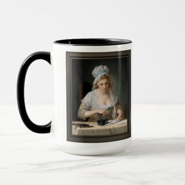 Caneca Laundry Maid Ironing de Henry Robert Morland (Esquerda)