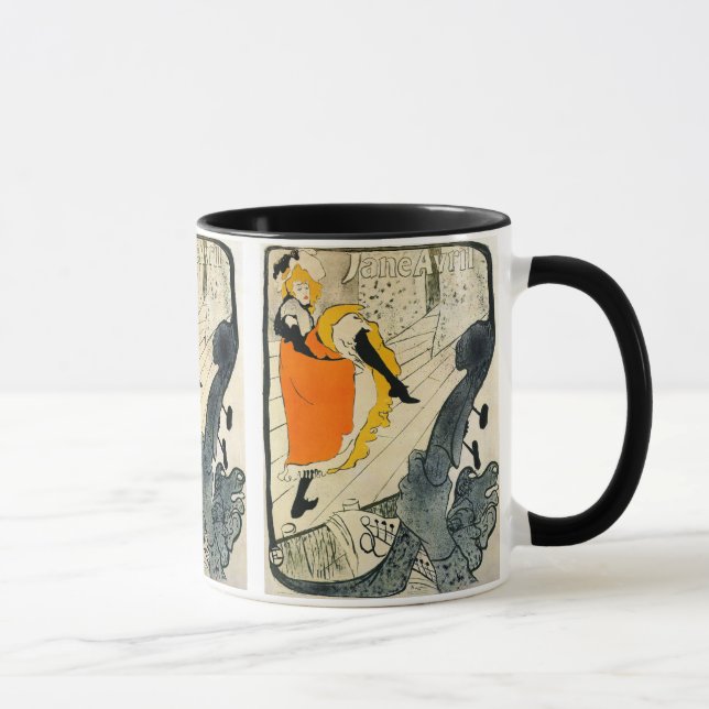 Caneca Lautrec: Jane Avril Dançando o Can-Can (Direita)