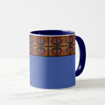 Lavanda Azul Acento Etíope Art Mug