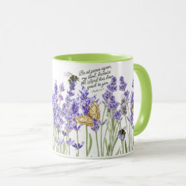 Caneca Lavanda e Escritura