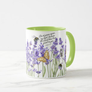 Caneca Lavanda e Escritura
