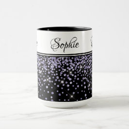 Caneca Lavendar Glitter