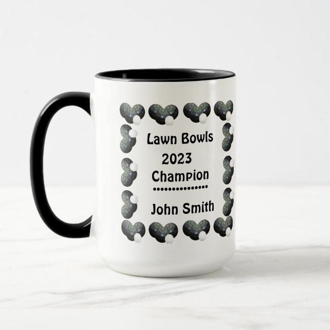Caneca Lawn Bowls 2023 Champion, Coffee Mug (Esquerda)