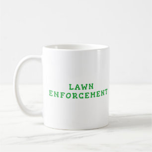 Caneca Lawn Enforcement Classic   Xícara Divertida