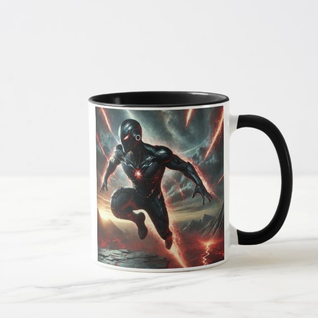 Caneca Le guerrier venu du chaos. (Direita)