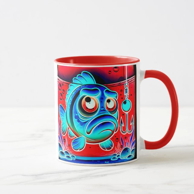 Caneca Le poisson va-t-il mordre à l'hameçon ? (Direita)