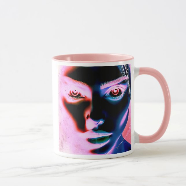 Caneca Le regard hypnotique d'une entité venue d'ailleurs (Direita)
