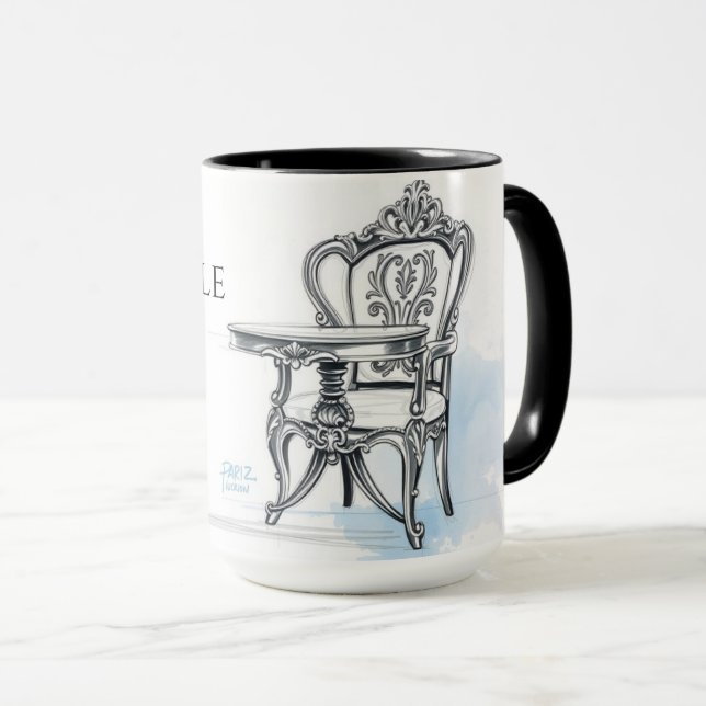Caneca Le Roi Chille Au Café French King Coffee (Frente Esquerda)