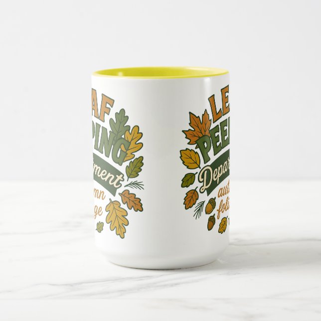 Caneca Leaf Peeping Department | Halloween Gifts (Centro)