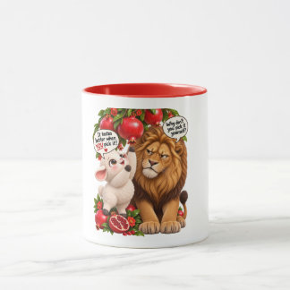 Caneca Leão & Cordeiro Fofos
