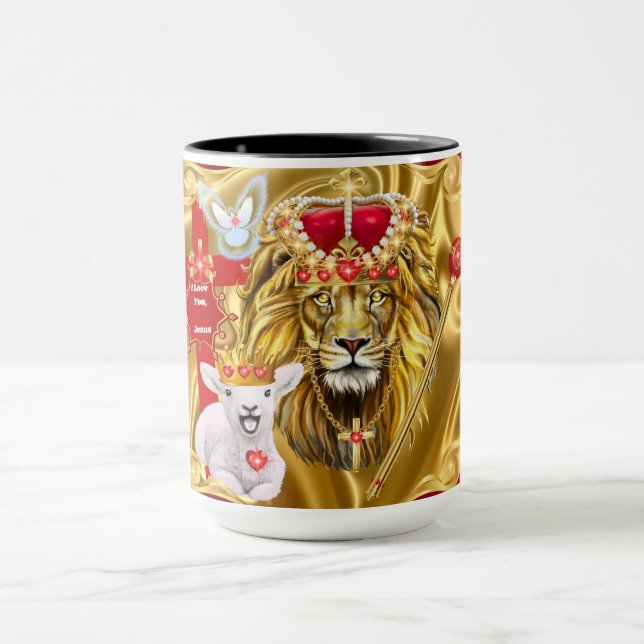 Caneca Leão De Judah Lamb De Deus Mug (Centro)