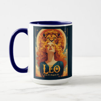 Caneca Leão de julho Astrologia de Aniversário do Zodiac