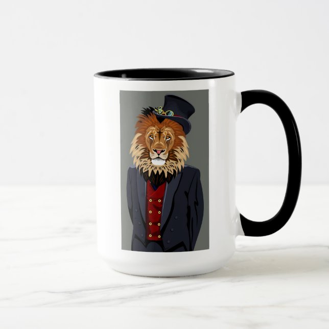 Caneca Leão elegante (Direita)