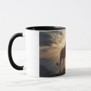 Caneca Leão Majestoso - Rei do Crepúsculo da Vida 