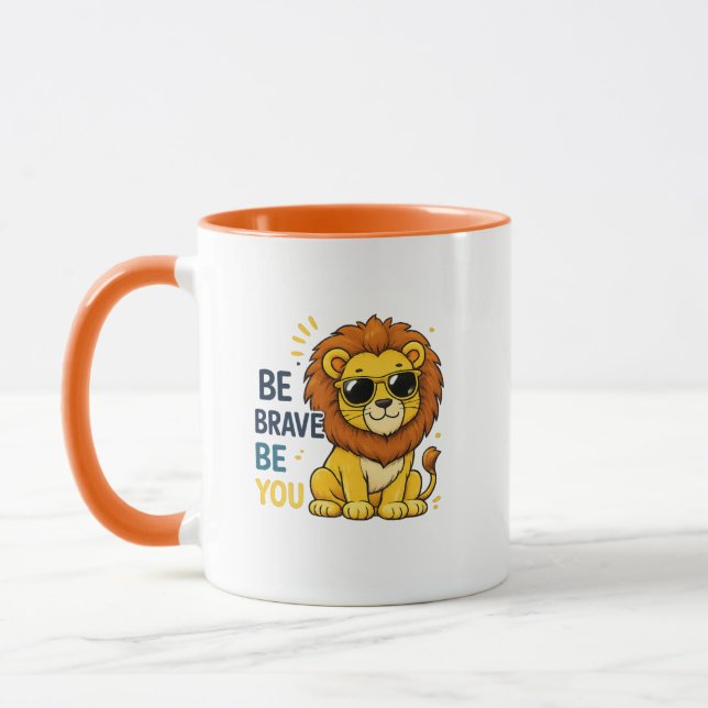 Caneca Leão Seja Corajoso Seja Você (Esquerda)