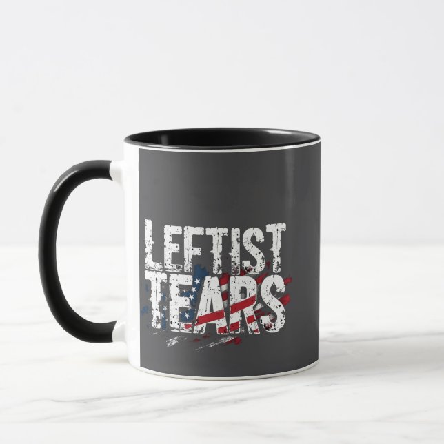 Caneca Leftista Lágrimas Liberais Democratas Kamal Harris (Esquerda)