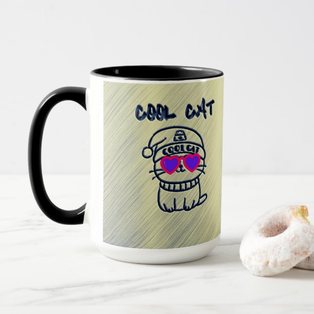 Caneca Legal Cat Groovy (Com Donut)