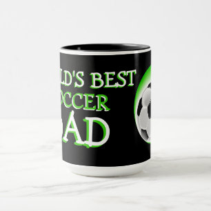 Caneca Legal Divertido Mundos Incríveis Melhor Pai de Fut
