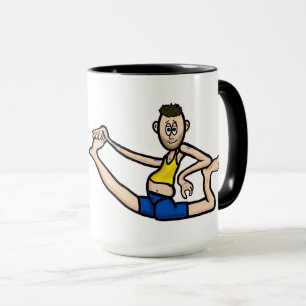 Caneca Legal engraçado, homem Yoga Mug