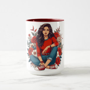 Caneca Legal Garota Retro