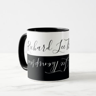 Caneca legal preto branco branco branco branco-preto eleg