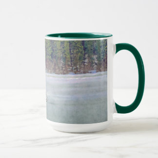 Caneca Legal Snowmobiler no lago de gelo Tema Esportivo d