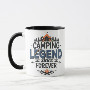 Caneca Legenda de acampamento desde sempre