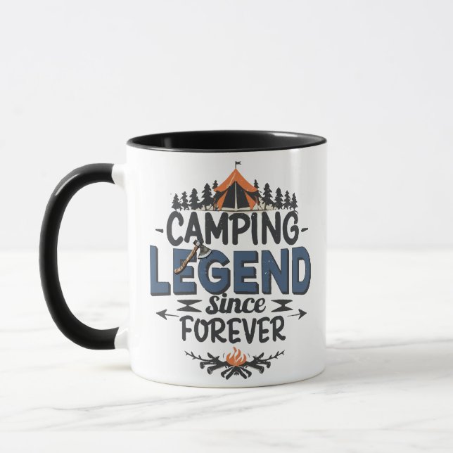 Caneca Legenda de acampamento desde sempre (Esquerda)