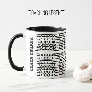 Caneca Legenda de Coaching de Nome Personalizado de Mensa