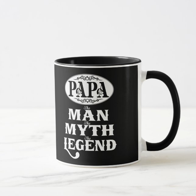 Caneca Legenda do mito do homem da PAPÁ (Direita)