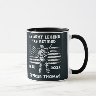 Caneca Legenda personalizada de presente VETERAN dos EUA 