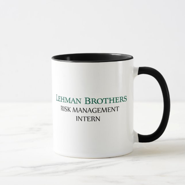 Caneca Lehman Brothers Risk Management Internado Mugs (Direita)