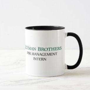 Caneca Lehman Brothers Risk Management Internado Mugs
