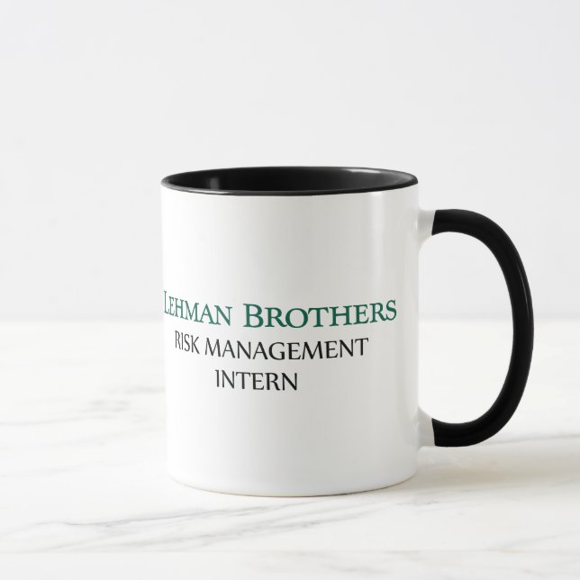 Caneca Lehman Brothers Risk Management Internado Mugs (Direita)